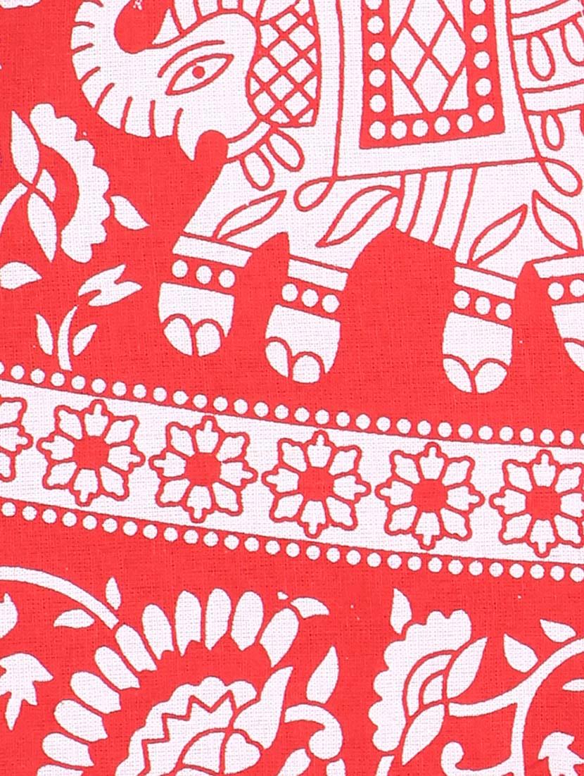 red cotton skirt - 12306268 - Zoom Image - 4