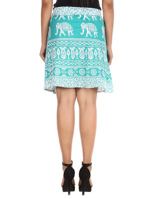 green cotton skirt - 12306271 - Standard Image - 3