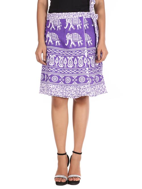 purple cotton skirt - 12306272 - Standard Image - 1