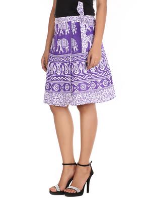 purple cotton skirt - 12306272 - Standard Image - 2