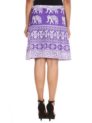 purple cotton skirt - 12306272 - Standard Image - 3