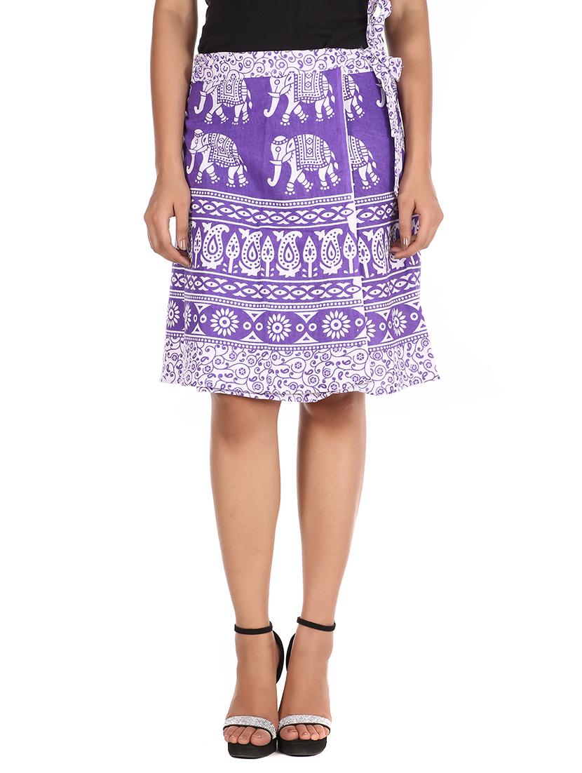 purple cotton skirt - 12306272 - Zoom Image - 1