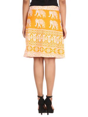 yellow cotton skirt - 12306273 - Standard Image - 3