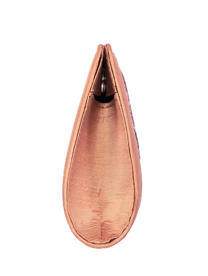 orange silk clutch - 12308200 - Zoom Image - 4