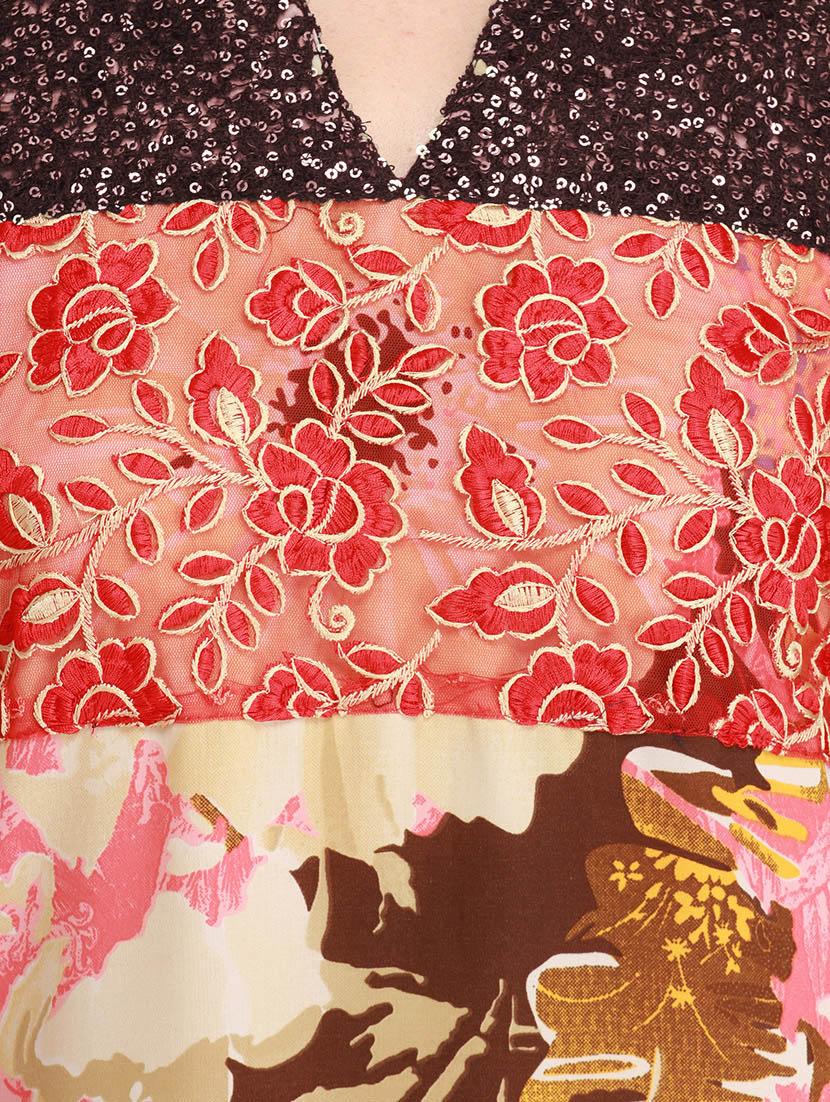 beige viscose straight kurta - 12308418 - Zoom Image - 4
