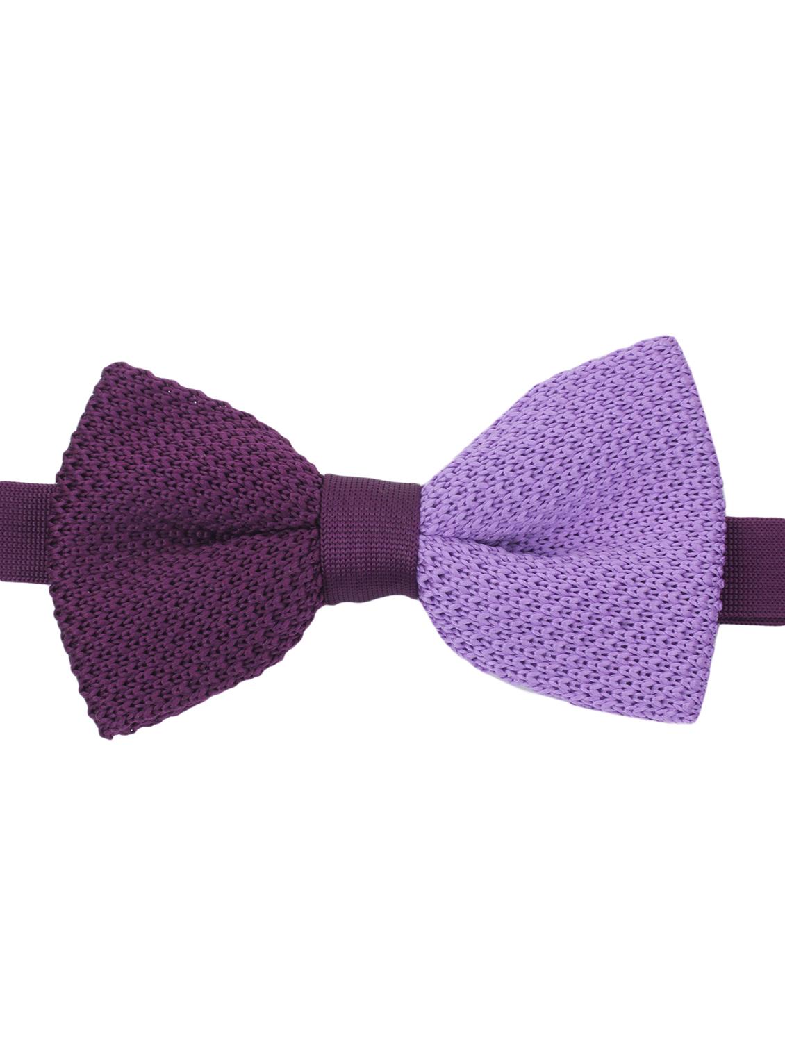 purple knitted bow ty - 12315189 - Zoom Image - 1