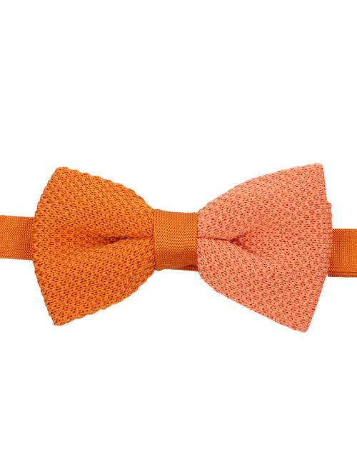 orange & peach knitted bow ty - 12315190 - Standard Image - 1