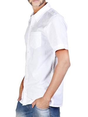 white cotton casual shirt - 12315711 - Standard Image - 2
