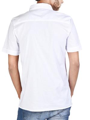 white cotton casual shirt - 12315711 - Standard Image - 3