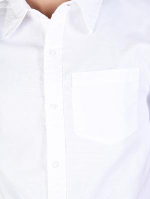 white cotton casual shirt - 12315711 - Standard Image - 4