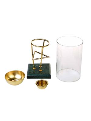 golden brass kapoor burner - 12317029 - Standard Image - 4