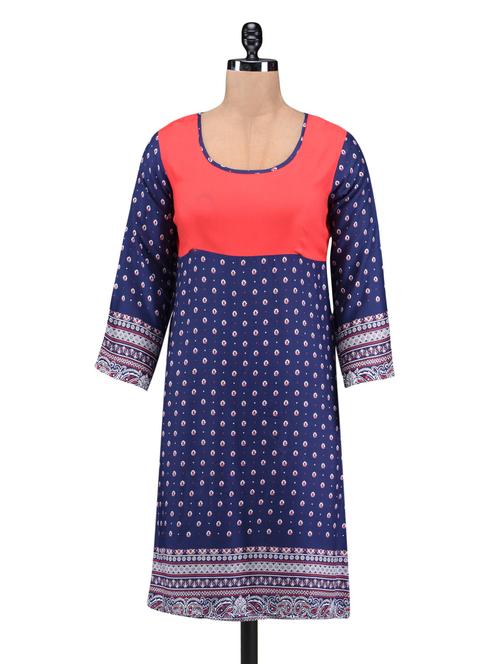 multicolor printed rayon kurta - 1232059 - Standard Image - 1