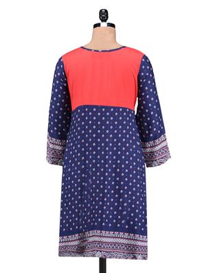 multicolor printed rayon kurta - 1232059 - Standard Image - 3
