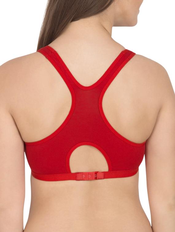 solid pink cotton sports bra (set of 3) - 12320605 - Zoom Image - 4