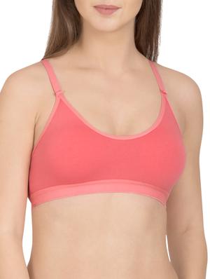 solid peach cotton sports bra (set of 3) - 12320614 - Standard Image - 2