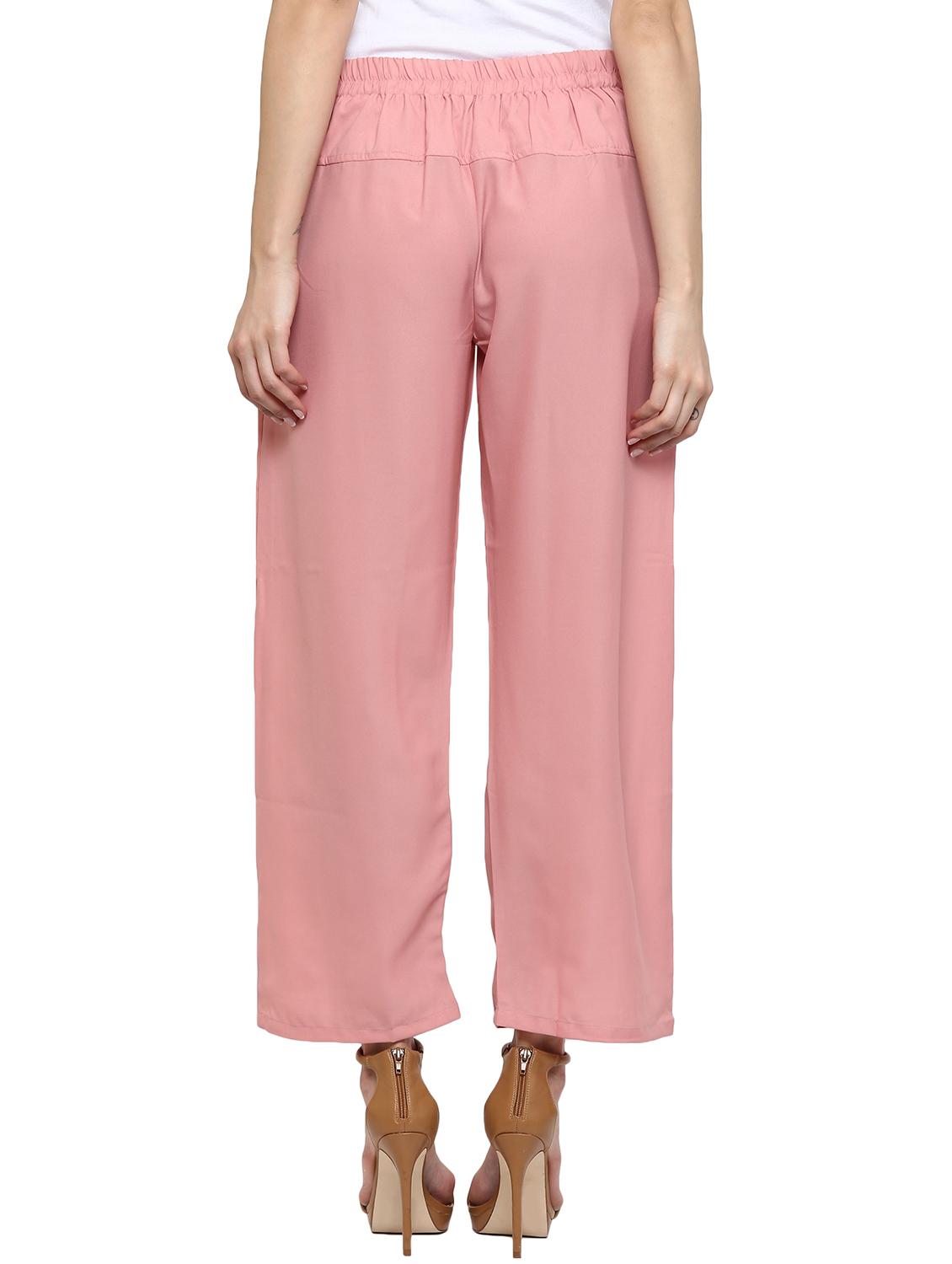 pink polyester palazzo - 12322321 - Zoom Image - 3