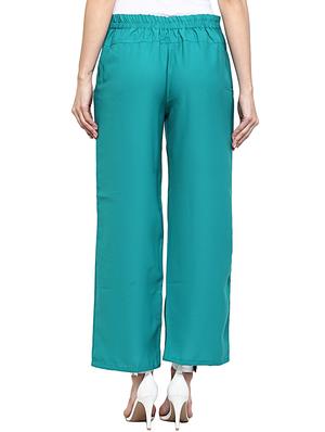 high rise pleated palazzo - 12322325 - Standard Image - 3