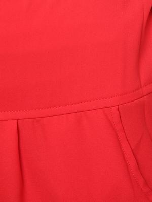 red polyester palazzo - 12322326 - Standard Image - 4