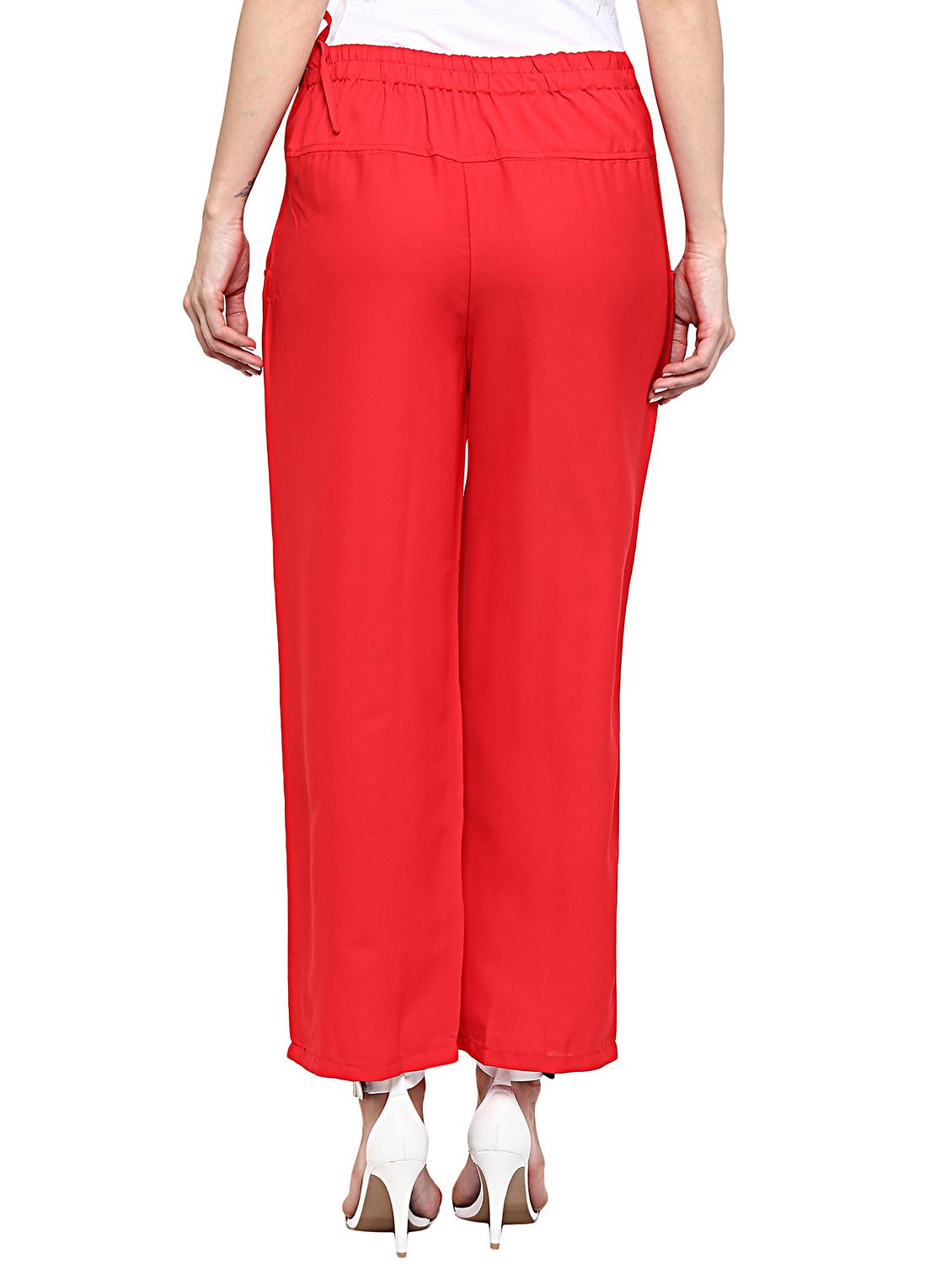 red polyester palazzo - 12322326 - Zoom Image - 3