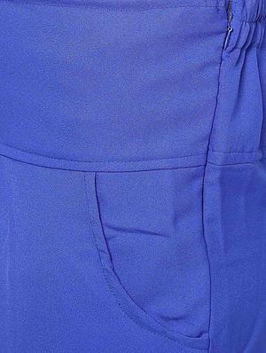 blue polyester palazzo - 12322328 - Standard Image - 4