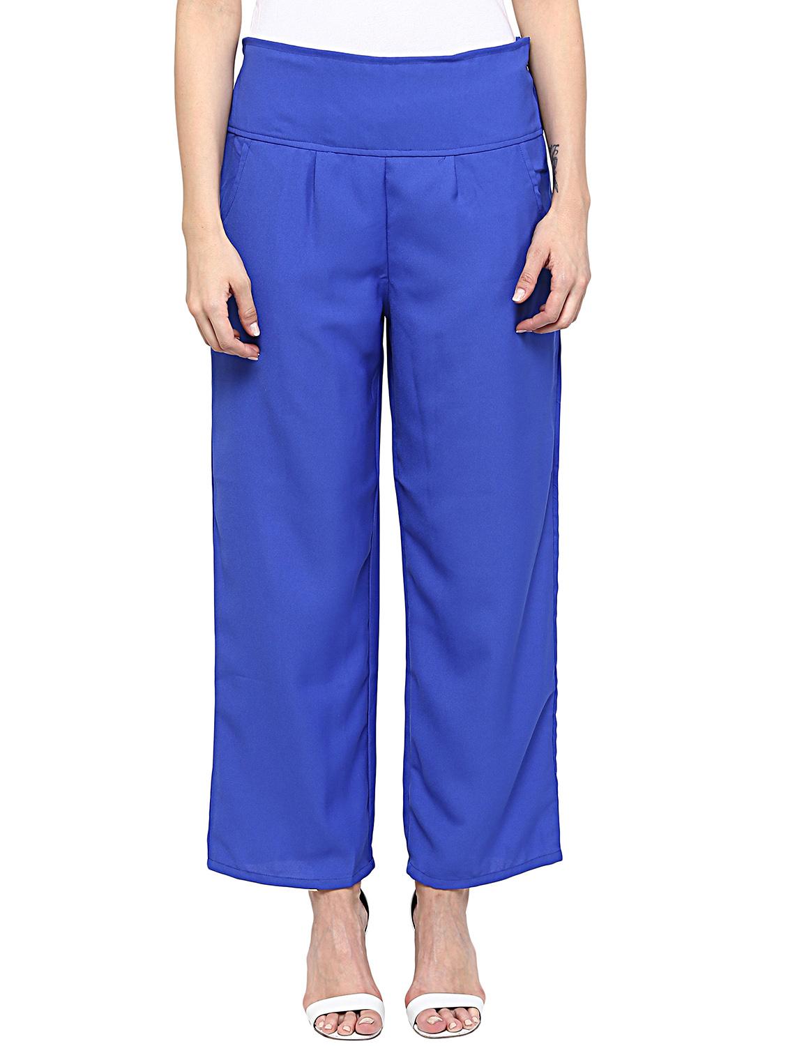 blue polyester palazzo - 12322328 - Zoom Image - 1