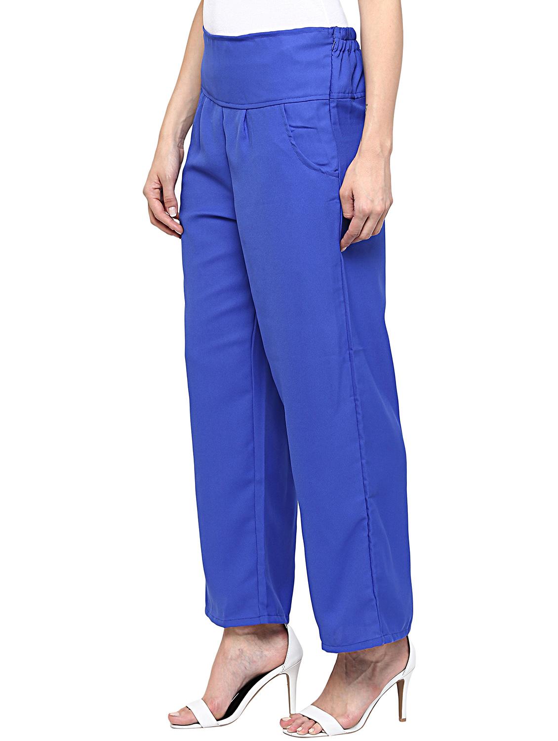 blue polyester palazzo - 12322328 - Zoom Image - 2