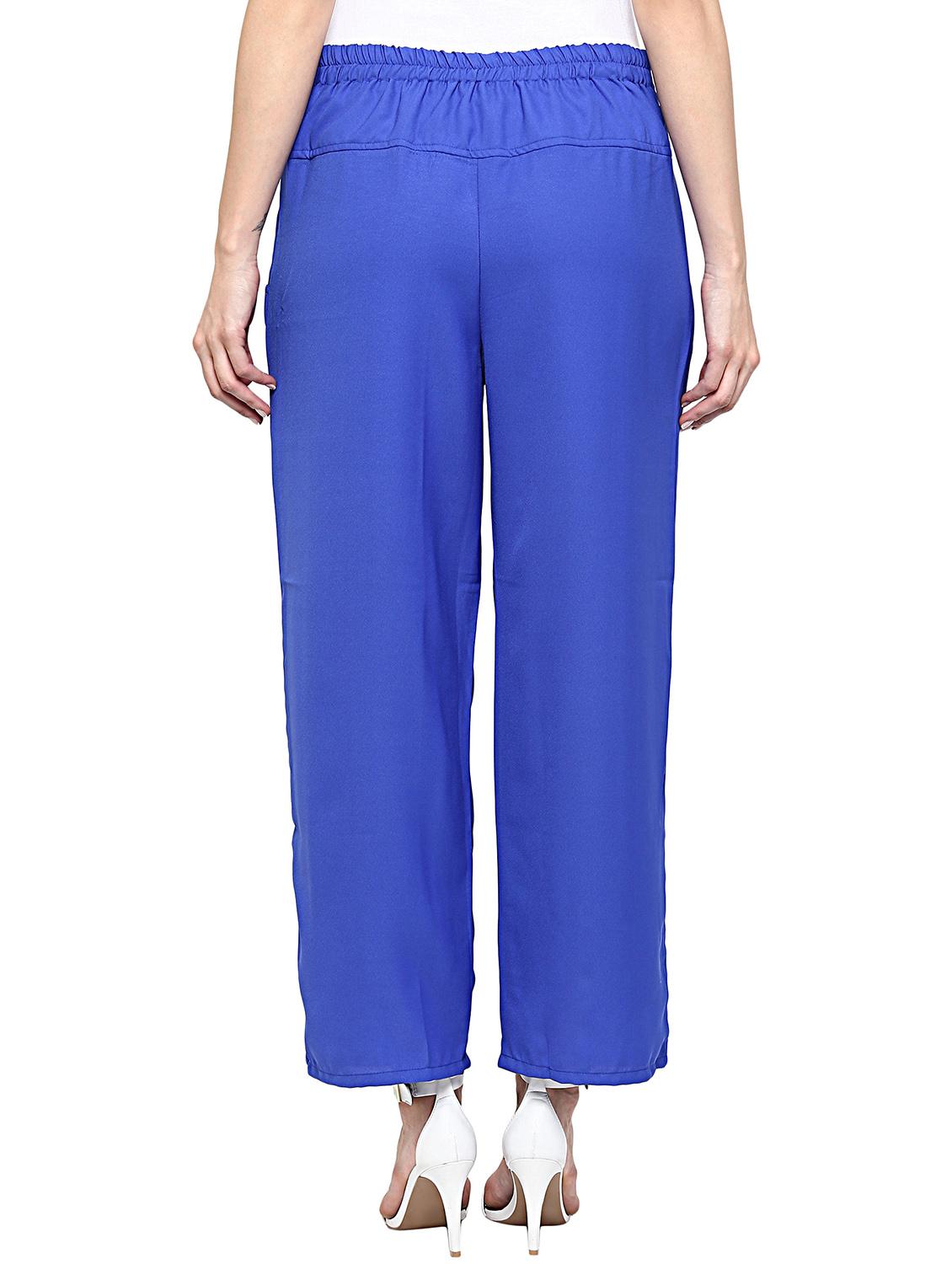 blue polyester palazzo - 12322328 - Zoom Image - 3