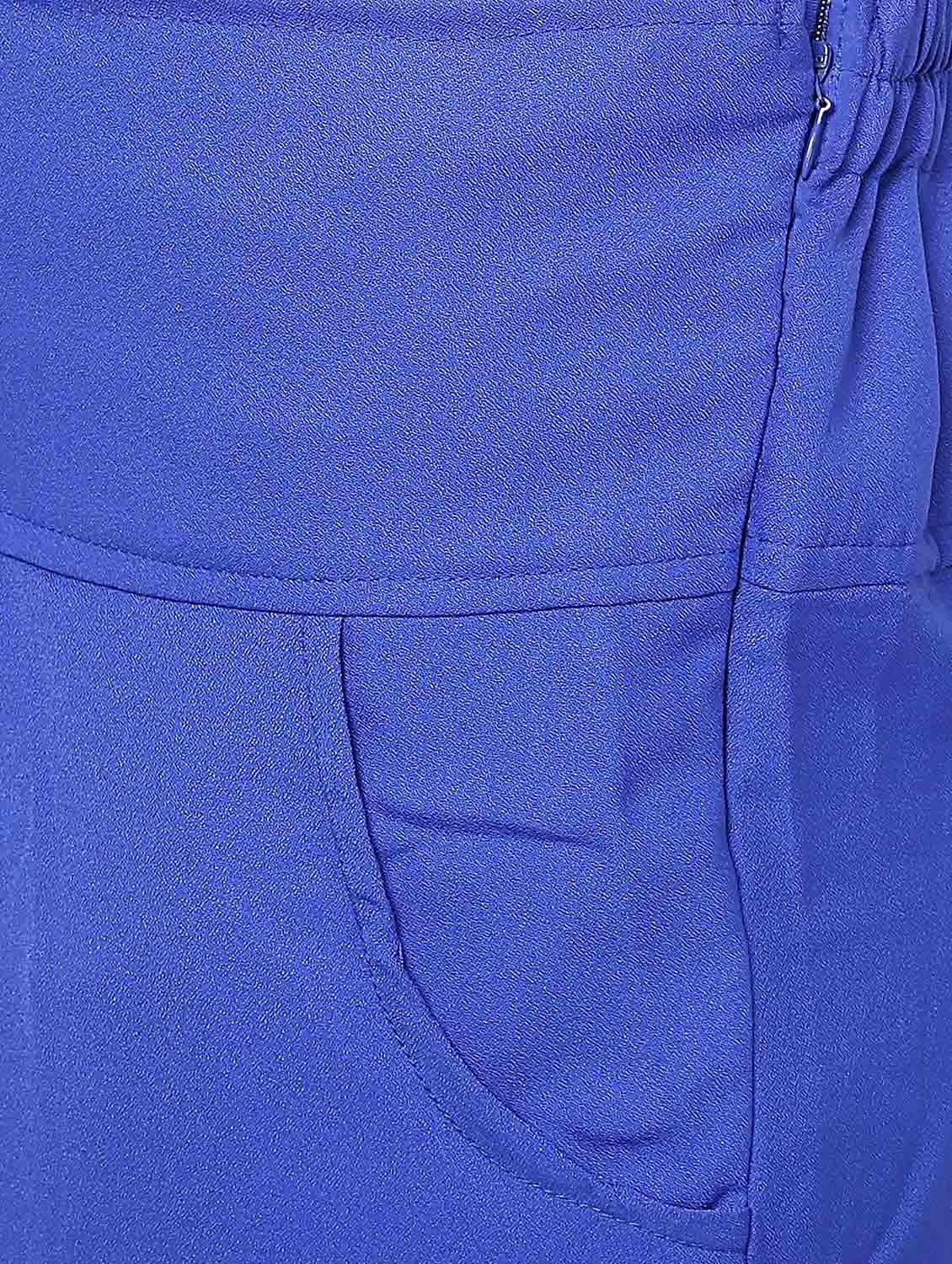 blue polyester palazzo - 12322328 - Zoom Image - 4