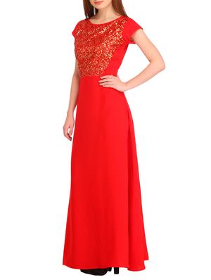 red viscose dress - 12323647 - Standard Image - 2