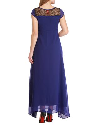 sequin embellished laced panel maxi dress - 12323652 - Standard Image - 3