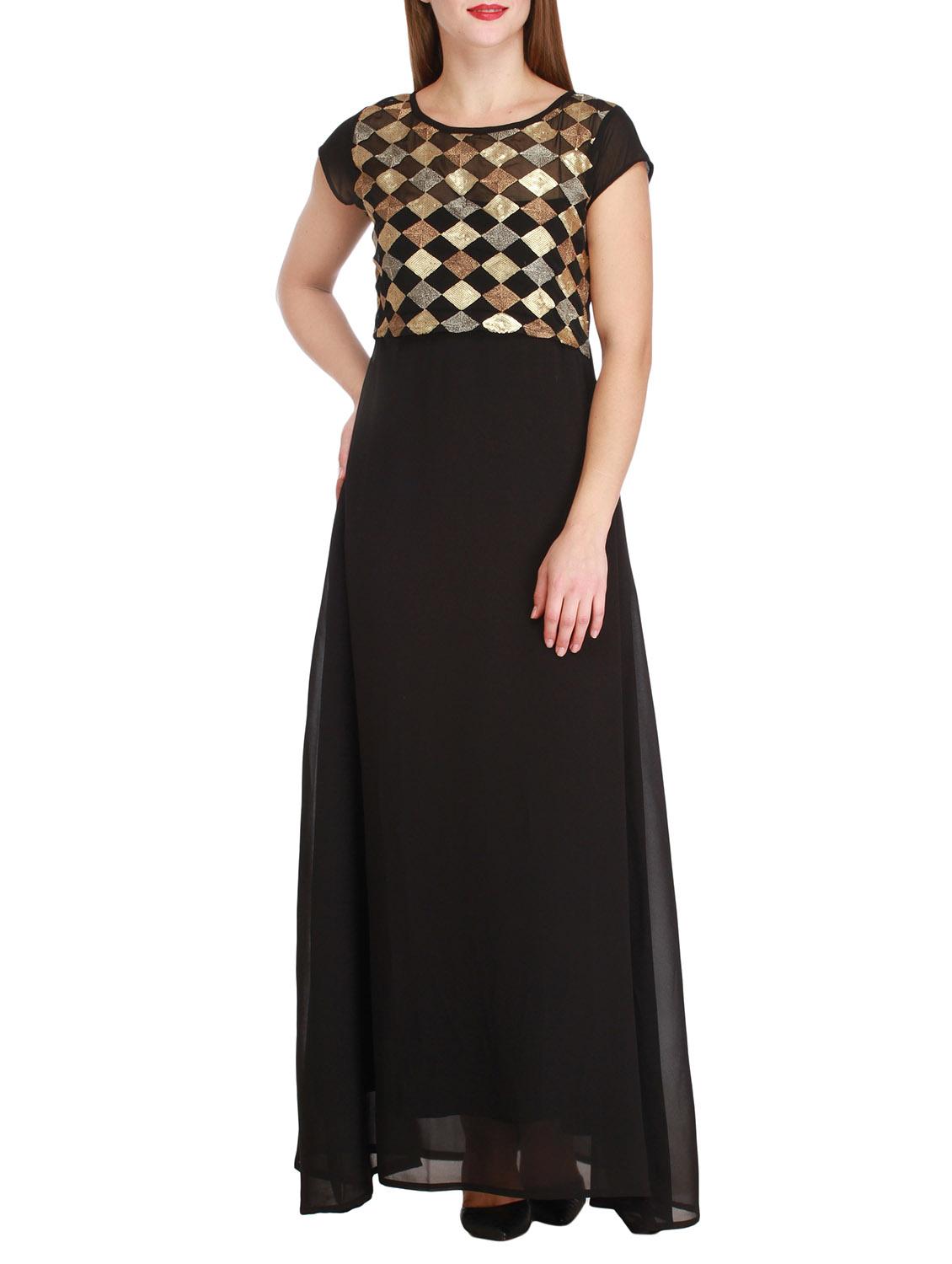 black georgette dress - 12323653 - Zoom Image - 1