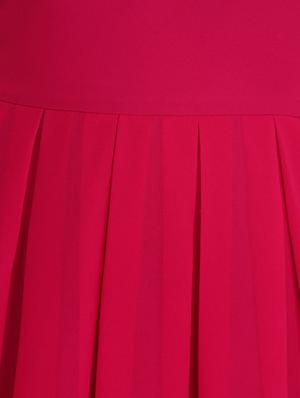 round neck pleated maxi dress - 12323655 - Standard Image - 4