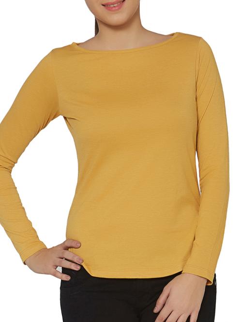 yellow cotton tee - 12324501 - Standard Image - 1