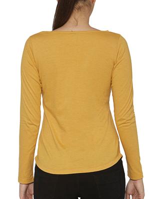 yellow cotton tee - 12324501 - Standard Image - 3
