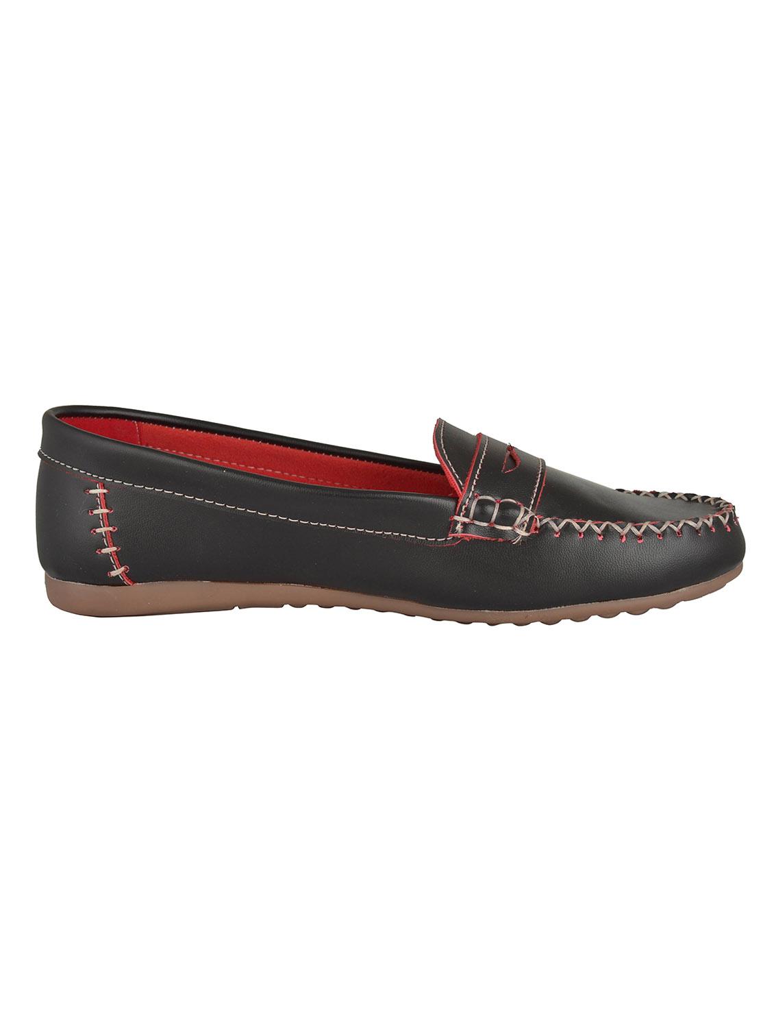 black leatherette loafer - 12326573 - Zoom Image - 2