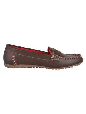 brown leatherette loafer - 12326574 - Standard Image - 2