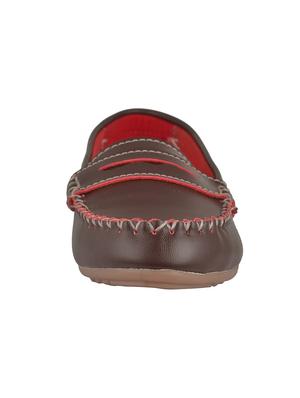 brown leatherette loafer - 12326574 - Standard Image - 3