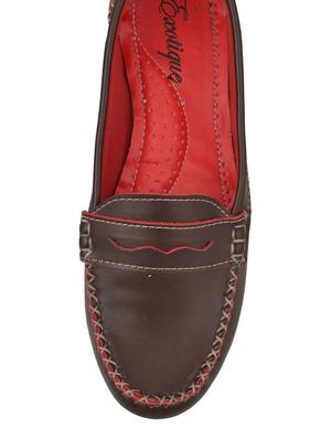 brown leatherette loafer - 12326574 - Standard Image - 4