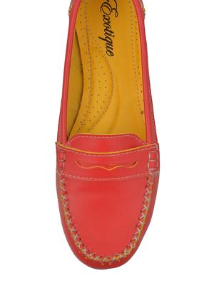 red leatherette loafer - 12326575 - Standard Image - 4
