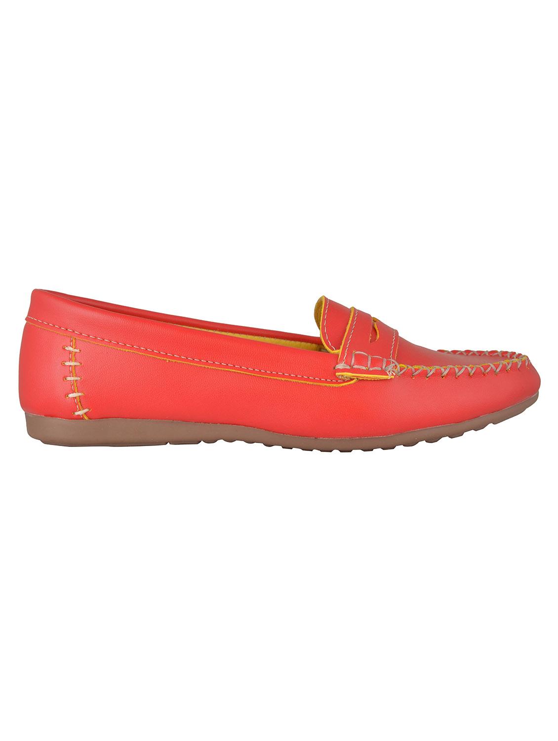 red leatherette loafer - 12326575 - Zoom Image - 2