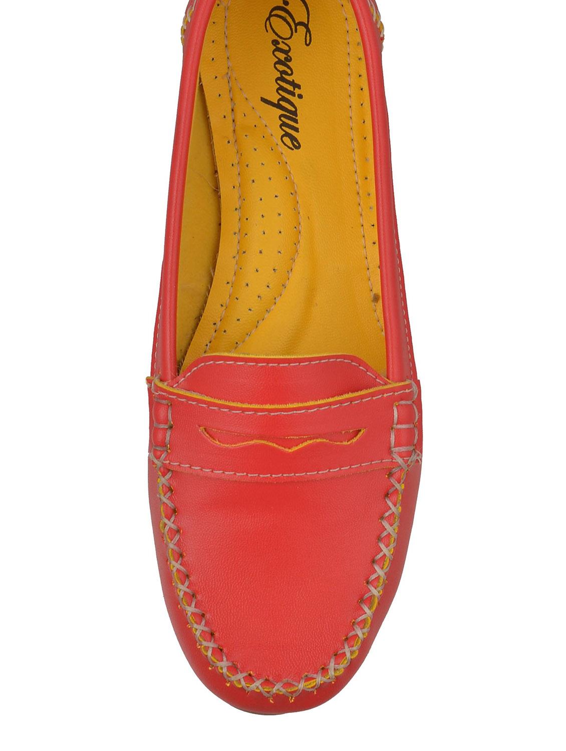 red leatherette loafer - 12326575 - Zoom Image - 4