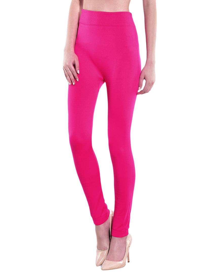 pink cotton leggings - 12328177 - Zoom Image - 2