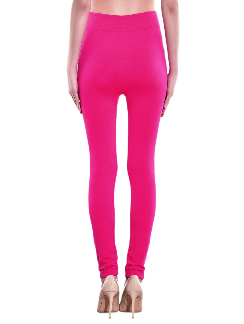 pink cotton leggings - 12328177 - Zoom Image - 3
