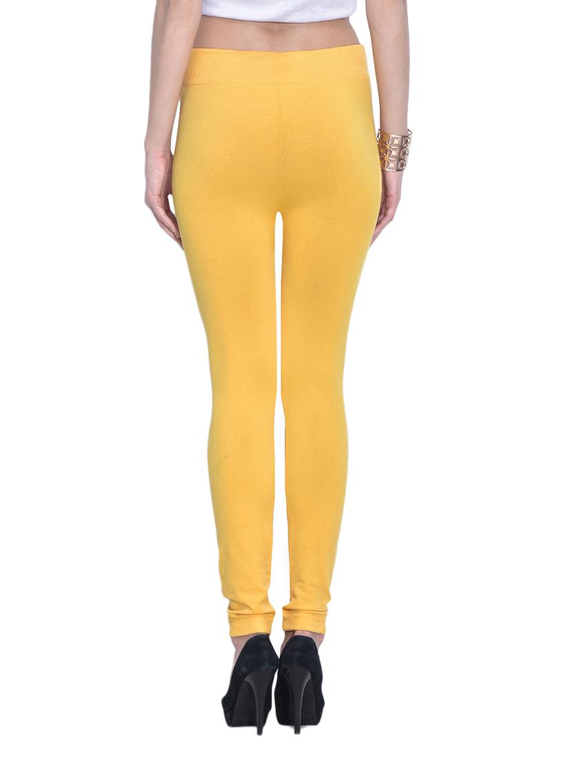 yellow cotton leggings - 12328182 - Zoom Image - 3