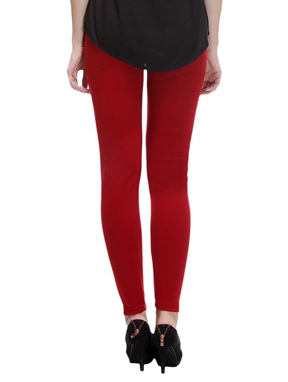 red cotton leggings - 12328184 - Zoom Image - 3