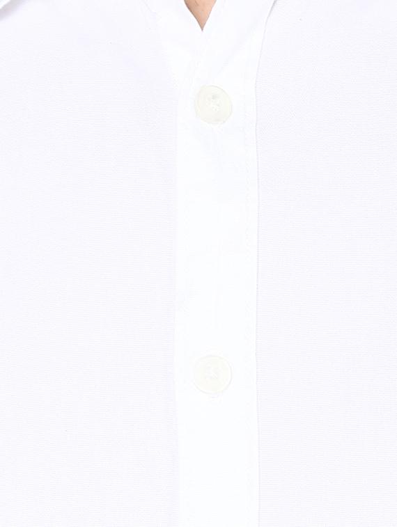 white cotton casual shirt - 12330018 - Zoom Image - 4
