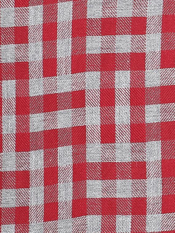 red cotton casual shirt - 12330023 - Zoom Image - 5