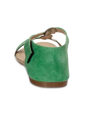 green leatherette sandal - 12331668 - Standard Image - 3