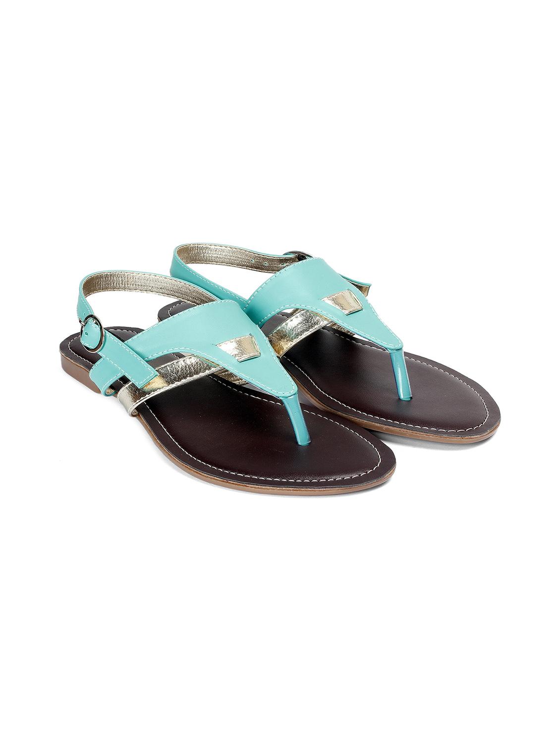blue faux leather sandal - 12331706 - Zoom Image - 1
