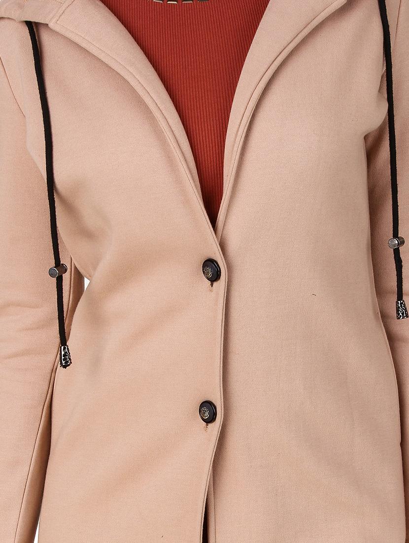long sleeved hooded trench coat - 12332194 - Zoom Image - 3